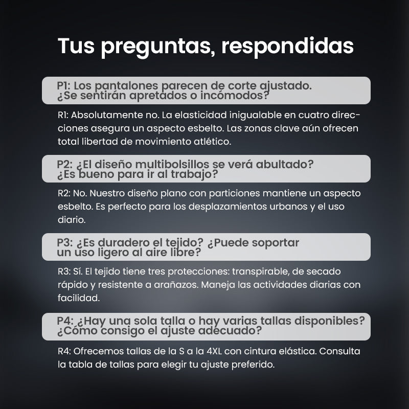 💥Rebajas de Navidad 47% DE DESCUENTO🥰 Multipantalones – Pantalones Cargo Duraderos, Multibolsillos y Superelásticos