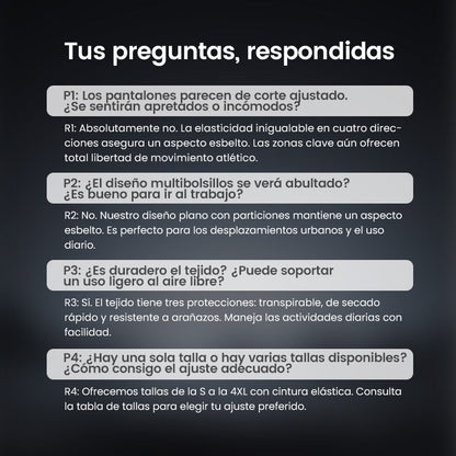 💥Rebajas de Navidad 47% DE DESCUENTO🥰 Multipantalones – Pantalones Cargo Duraderos, Multibolsillos y Superelásticos