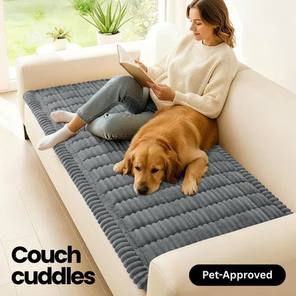 Juego de 2 fundas de sofá acolchadas y antideslizantes para mascotas