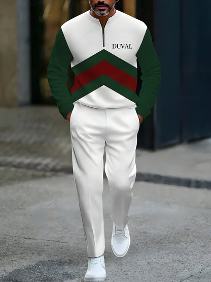 Long Sleeve Zipper Two-piece Set