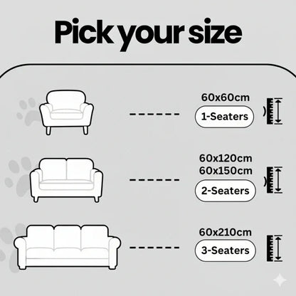 Juego de 2 fundas de sofá acolchadas y antideslizantes para mascotas