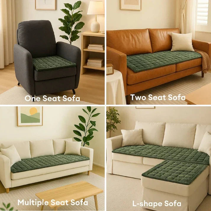 Juego de 2 fundas de sofá acolchadas y antideslizantes para mascotas